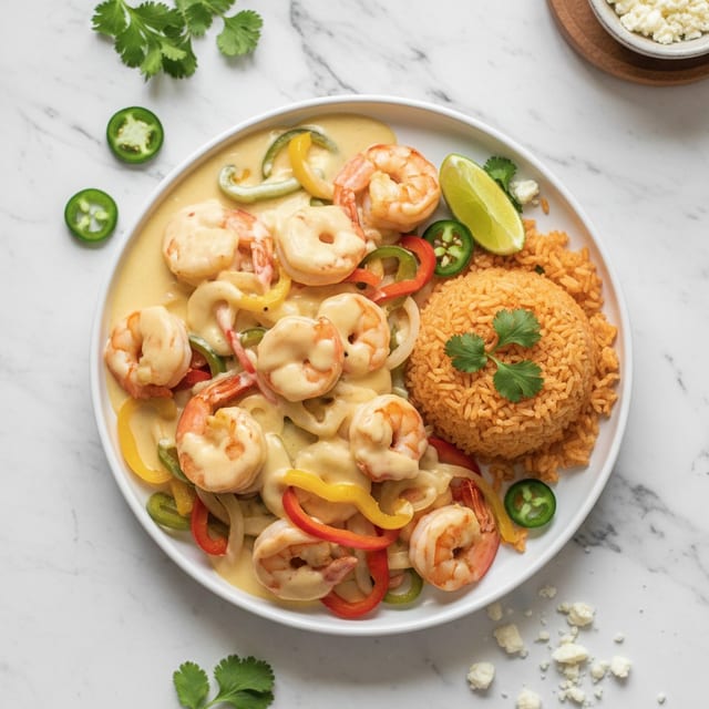 Camarones Con Queso.