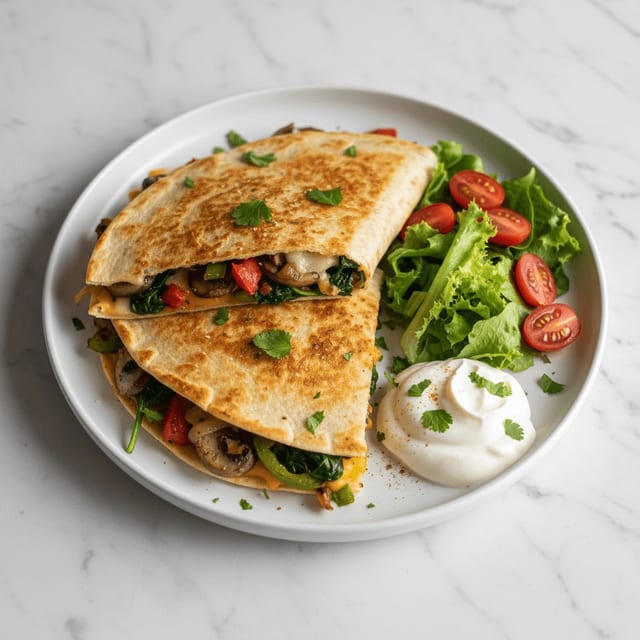 Veggie Quesadilla.