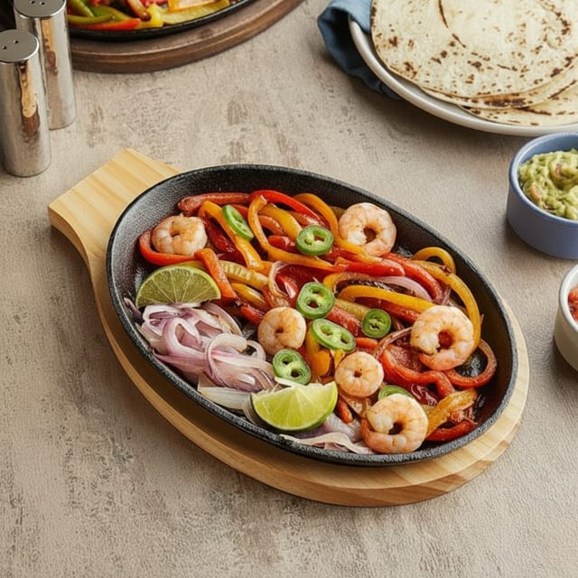 Shrimp Fajitas.