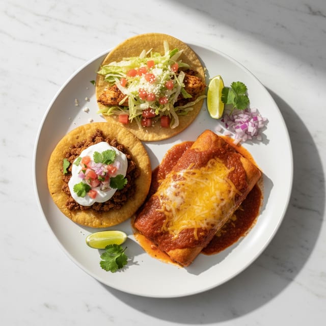 2. Taco, Enchilada and Chalupa Combo.